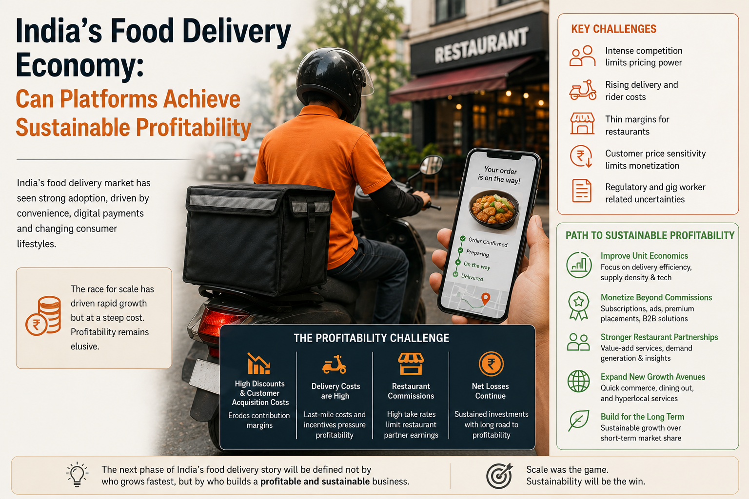 India&rsquo;s Food Delivery Economy: Can Platforms Achieve Sustainable Profitability